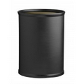 14" Oval Metal Fire Retardant w/ 13 Qt. Wastebasket (Contempo Black)